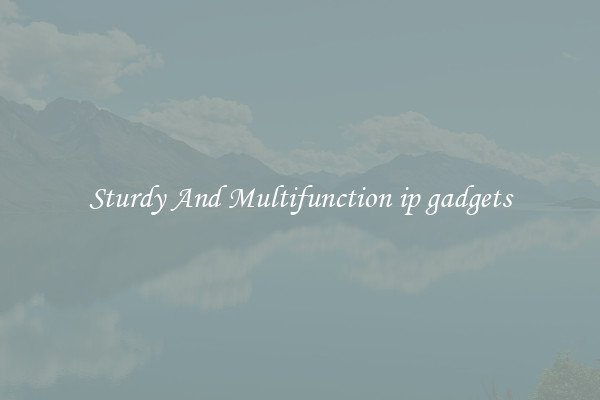 Sturdy And Multifunction ip gadgets