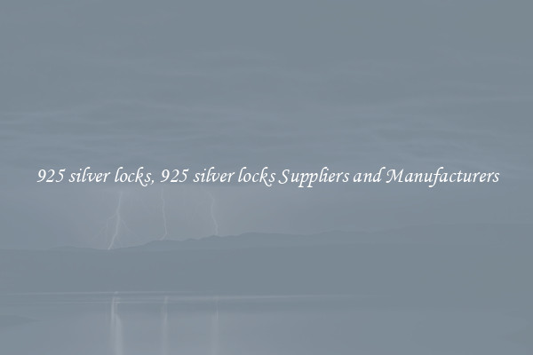 925 silver locks, 925 silver locks Suppliers and Manufacturers