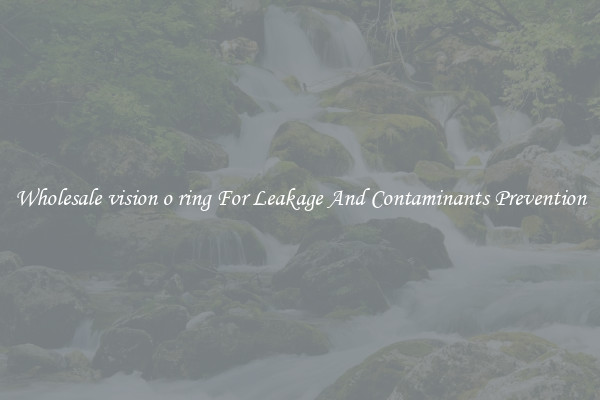 Wholesale vision o ring For Leakage And Contaminants Prevention