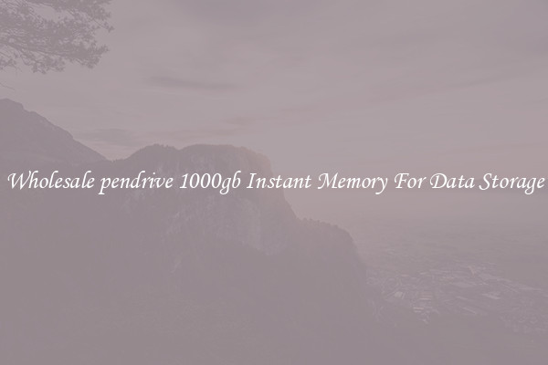 Wholesale pendrive 1000gb Instant Memory For Data Storage
