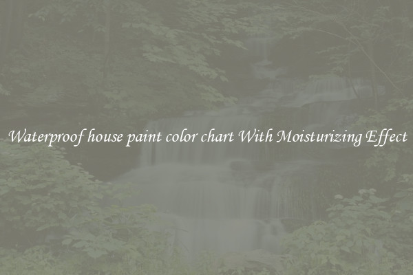 Waterproof house paint color chart With Moisturizing Effect