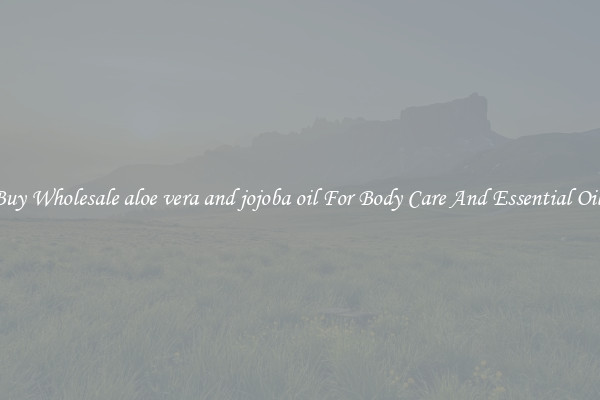 Buy Wholesale aloe vera and jojoba oil For Body Care And Essential Oils