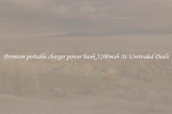 Premium portable charger power bank 5200mah At Unrivaled Deals