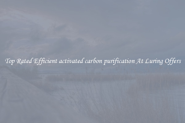 Top Rated Efficient activated carbon purification At Luring Offers