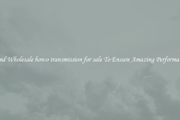 Find Wholesale howo transmission for sale To Ensure Amazing Performance