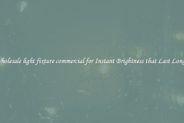 Wholesale light fixture commercial for Instant Brightness that Last Longer