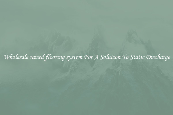 Wholesale raised flooring system For A Solution To Static Discharge