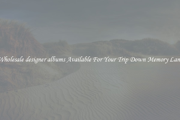 Wholesale designer albums Available For Your Trip Down Memory Lane