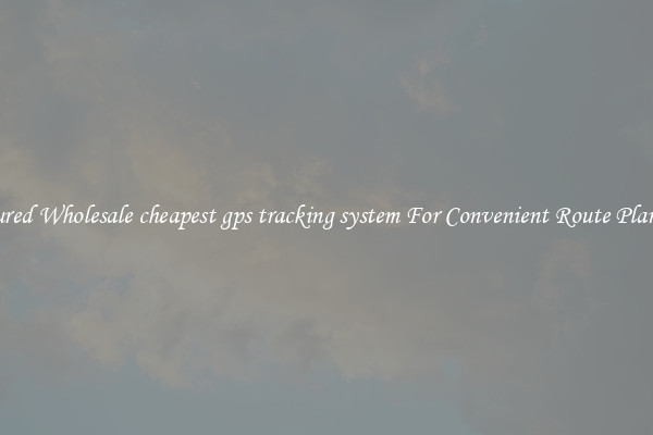 Featured Wholesale cheapest gps tracking system For Convenient Route Planning 